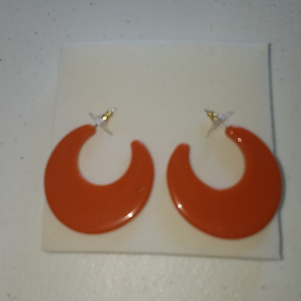 Mandarin Hoop Earrings